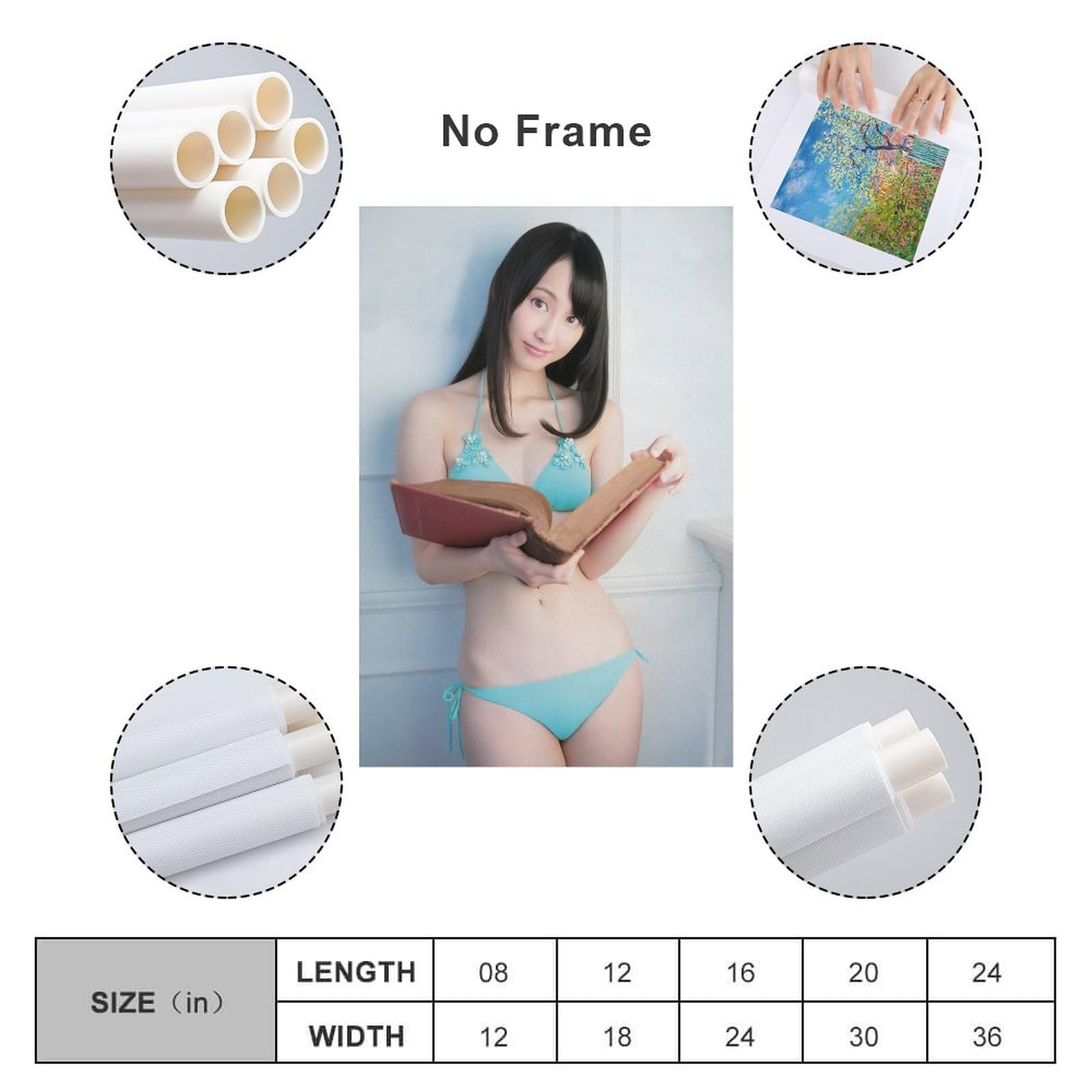 Amazon.co.jp: 松井玲奈（SKE48）グラビア画像ポスター キャンバス